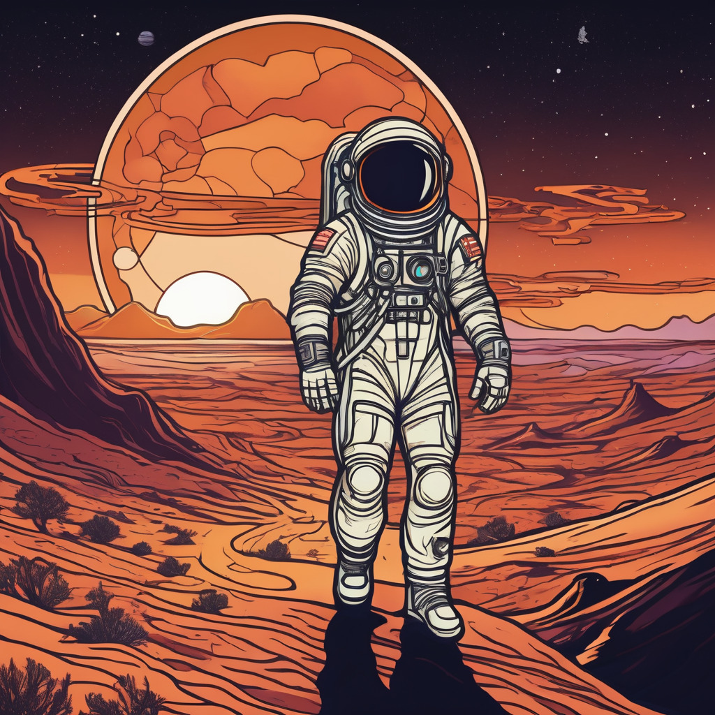 Astronaut on mars